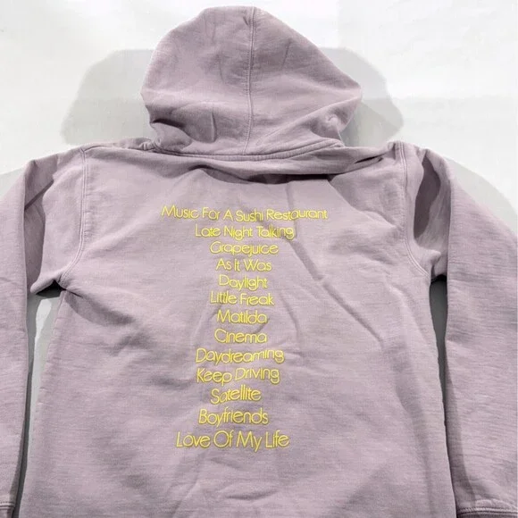 Harry Styles Merch Love on Tour Track List Lavender S Hoodie HSLOT Harrys House - Picture 11 of 13